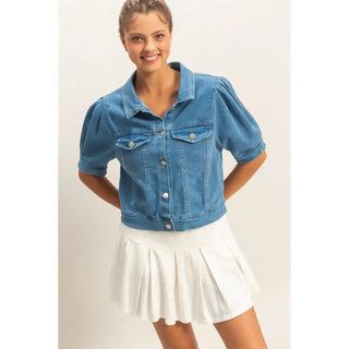 Tara Denim Jacket Blouse