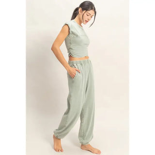 Off Duty Set-Sage Green