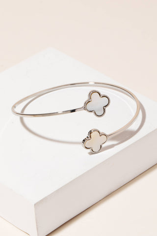 Pearl Clover Open Cuff