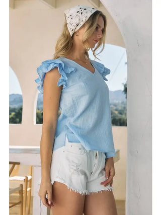 Aruba Blue Ruffle