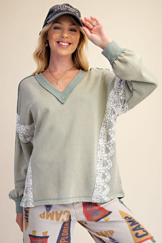 Sage & Lace Pullover