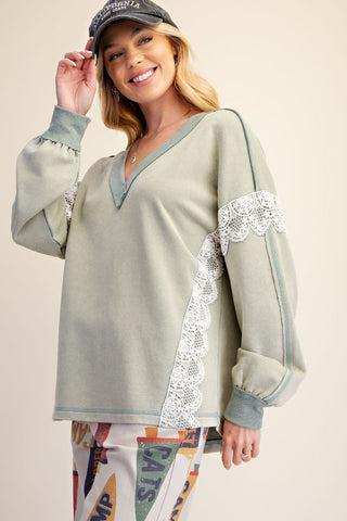 Sage & Lace Pullover