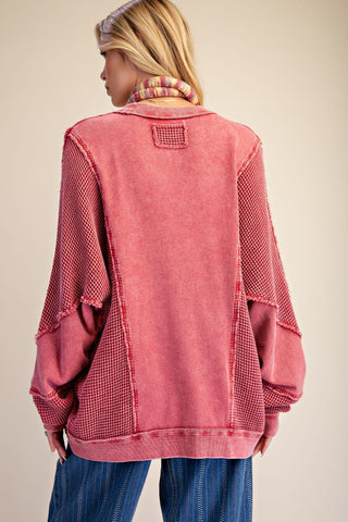Vintage Rose Waffle Top