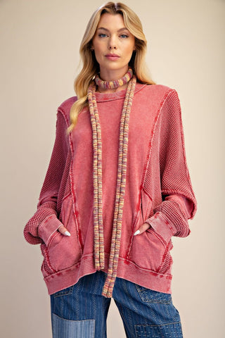 Vintage Rose Waffle Top