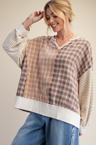 Penny Patch Plaid Top