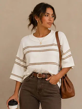 Maple Stripe Knit Top
