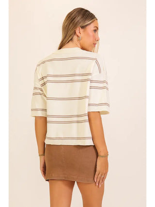 Maple Stripe Knit Top
