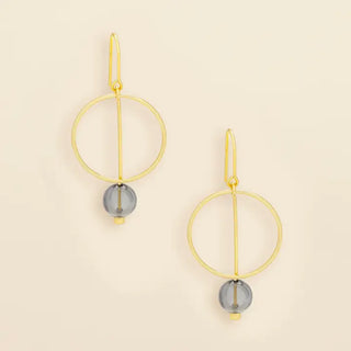 Smoke/Gold Glass Drop