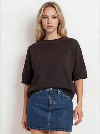 Espresso Ease Sweater Top