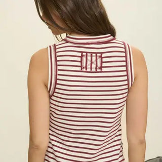 Heather Burgundy Tank