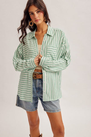 Mint Mojito Button-Up