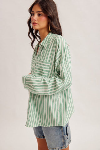 Mint Mojito Button-Up