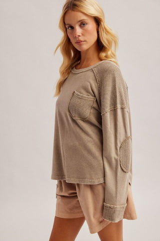 Chai Break Waffle Knit Top