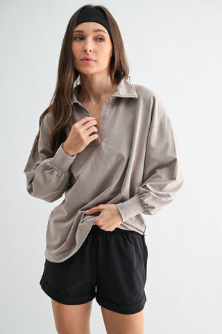 Sunfade Taupe Pullover