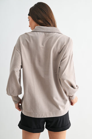 Sunfade Taupe Pullover