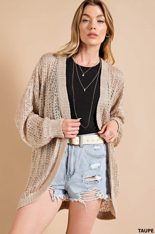 Making Our Way Taupe Cardigan