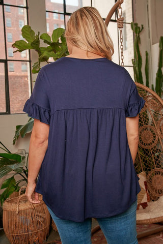 Curvy Forget Being Uncomfortable- Navy Blue