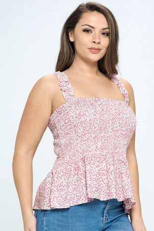 Moving Mountains Floral Top- Curvy