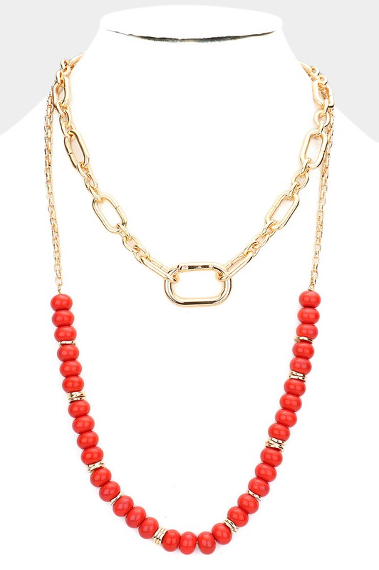 Easy Styled Red Necklace