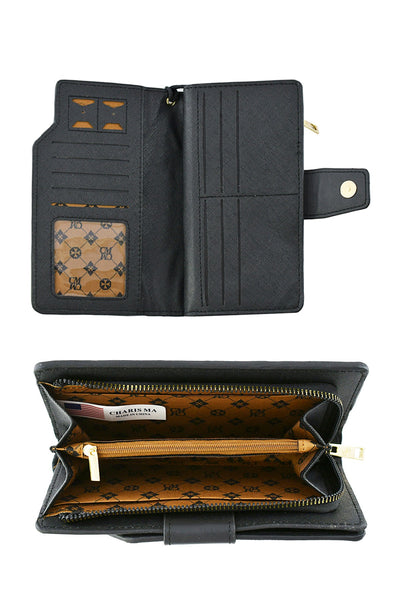 Timing It All Black Wallet